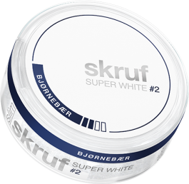 Skruf Super White Slim Björnebär #2 Slim Normal