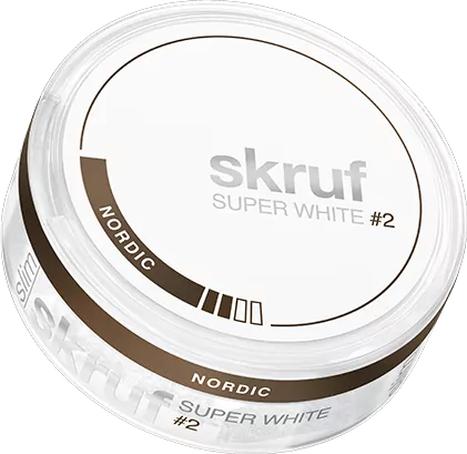 Skruf Super White Nordic Liquorice #2 Slim Normal