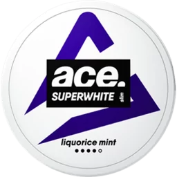 Ace Superwhite Liquorice Slim Strong