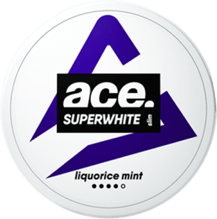 Ace Superwhite Liquorice Slim Strong